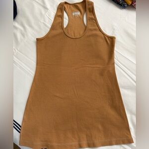 lululemon athletica Tan Racer Back Tank Top Golden Brown
